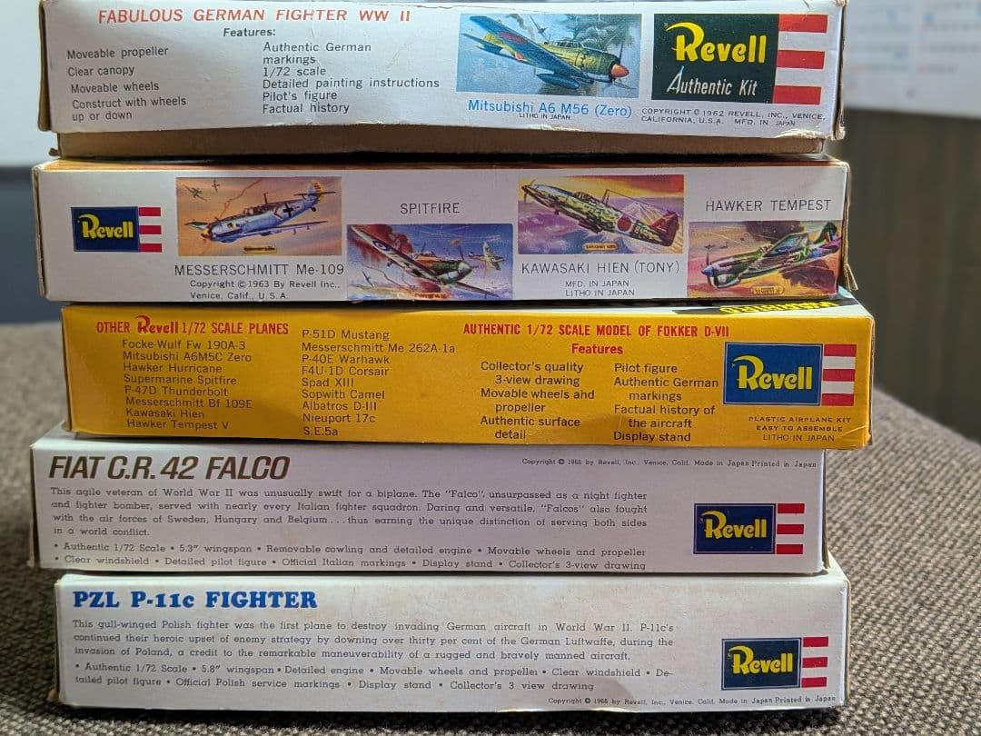 【5点まとめ売り】【希少・当時物】レベル 1/72 飛行機プラモデル