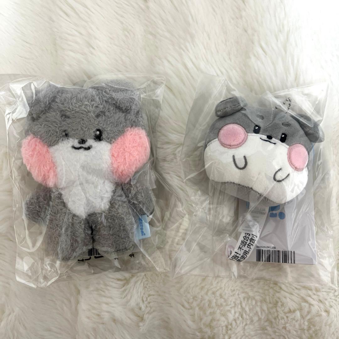 ゴニニ ゴヌク ぬいぐるみ フラット キーホルダー