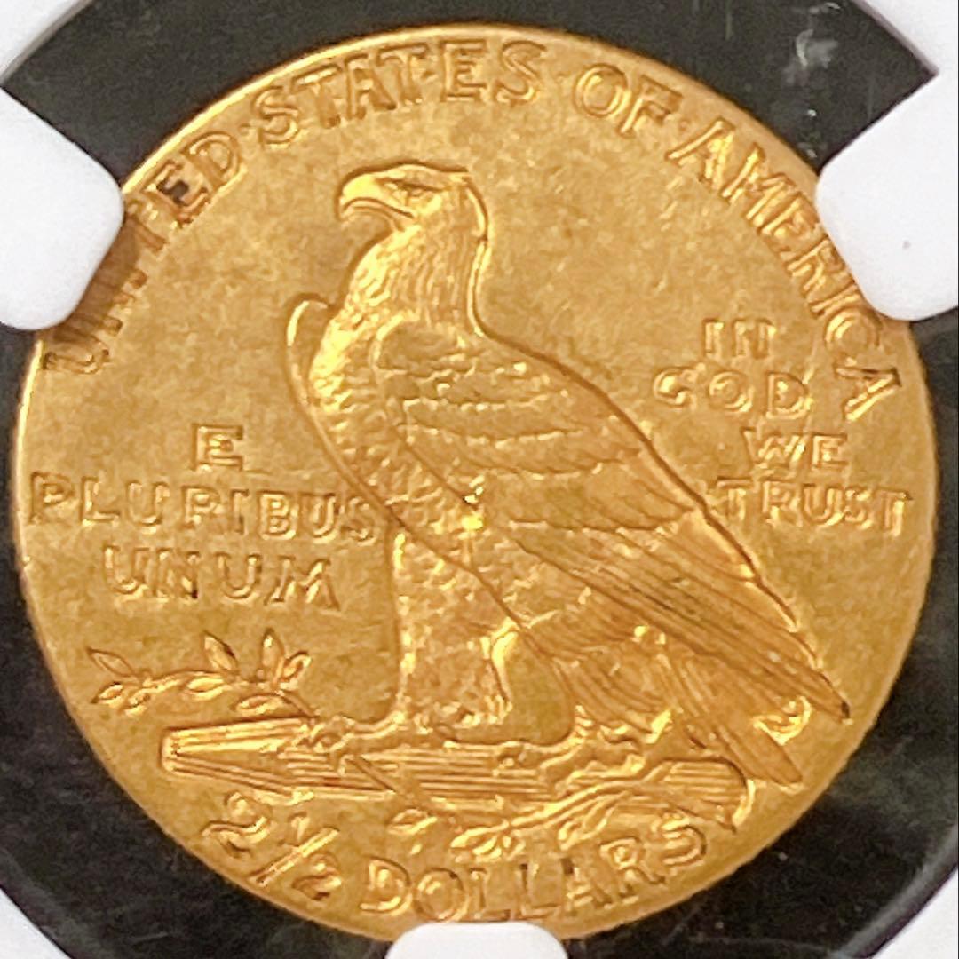 1912年 インディアンヘッド金貨 $2.5 MS 61