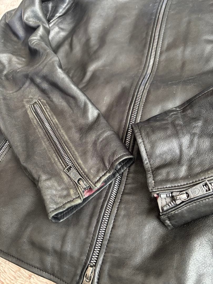 BLACK LABEL CRESTBRIDGE レザージャケット　ブラック　M