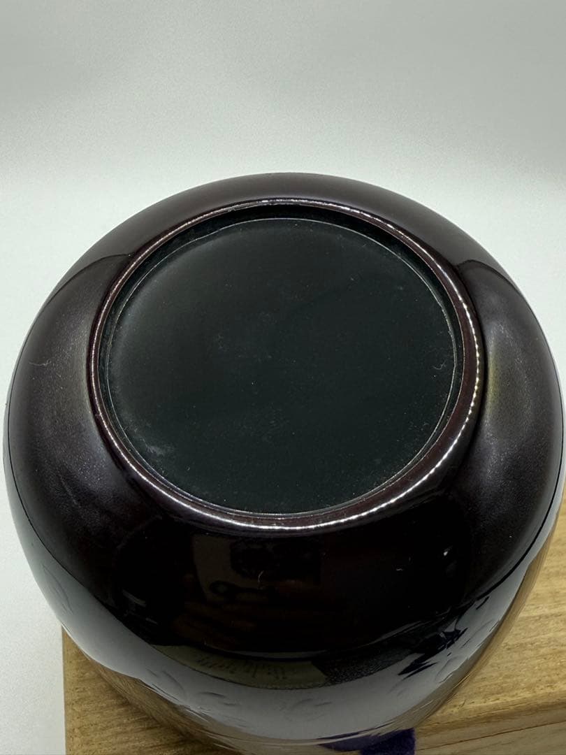 お茶道具輪島漆塗り棗 木箱付き