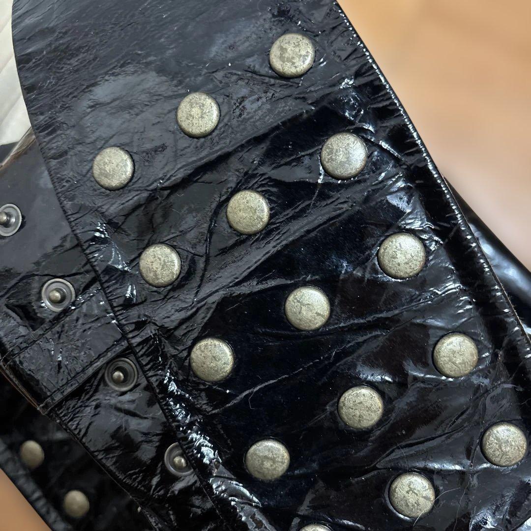 エバゴス　ebagos エナメル　スタッズバッグ　used