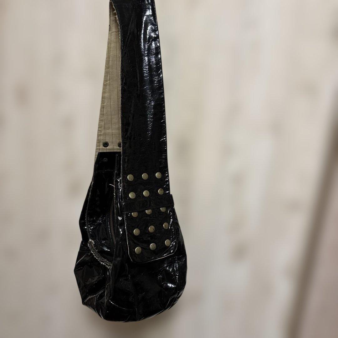 エバゴス　ebagos エナメル　スタッズバッグ　used