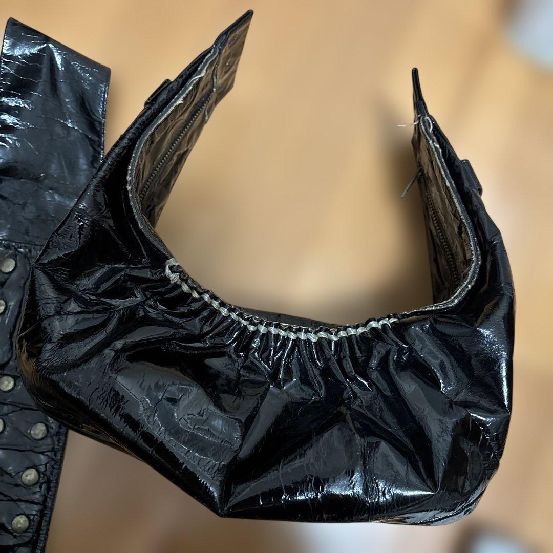 エバゴス　ebagos エナメル　スタッズバッグ　used