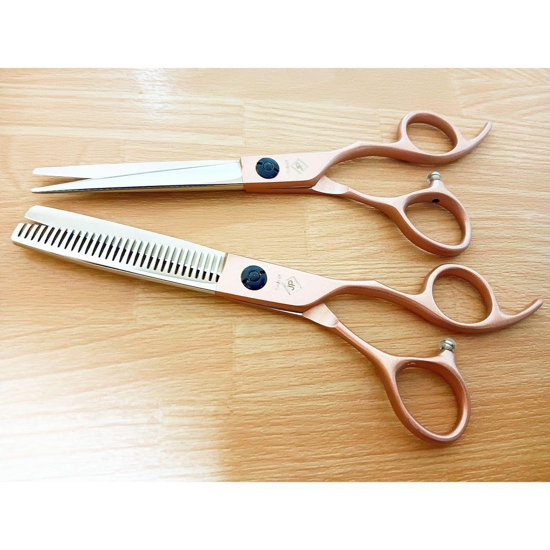 切れ味抜群プロ仕様セニングシザートリミングトリマーペット犬猫&ママミングも◎✨