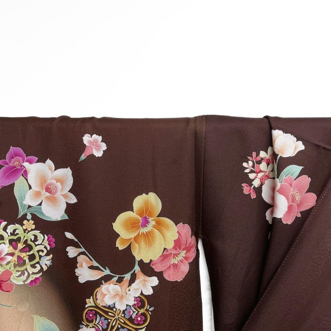 振袖　刺繍　牡丹　花紋　花模様　成人式 晴れの日 着物 045a p