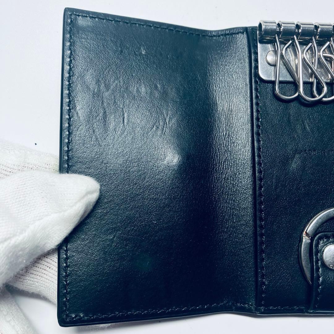 NK セリーヌ　レザー キーケース 　ブラック