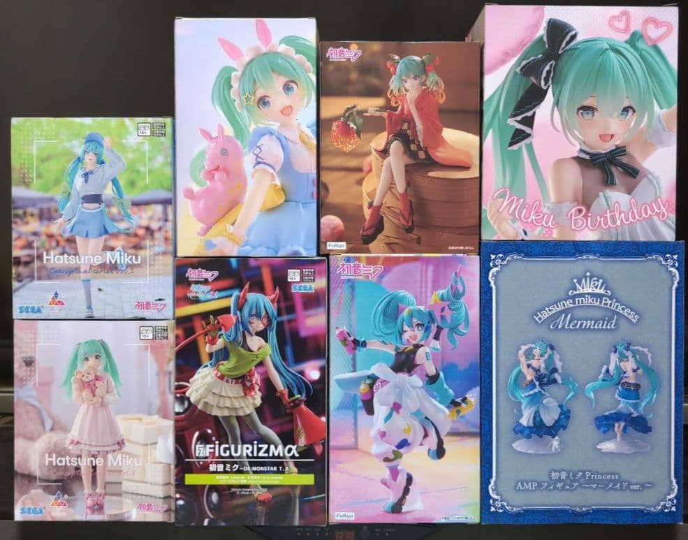 初音ミク　プライズフィギュア　8体セット