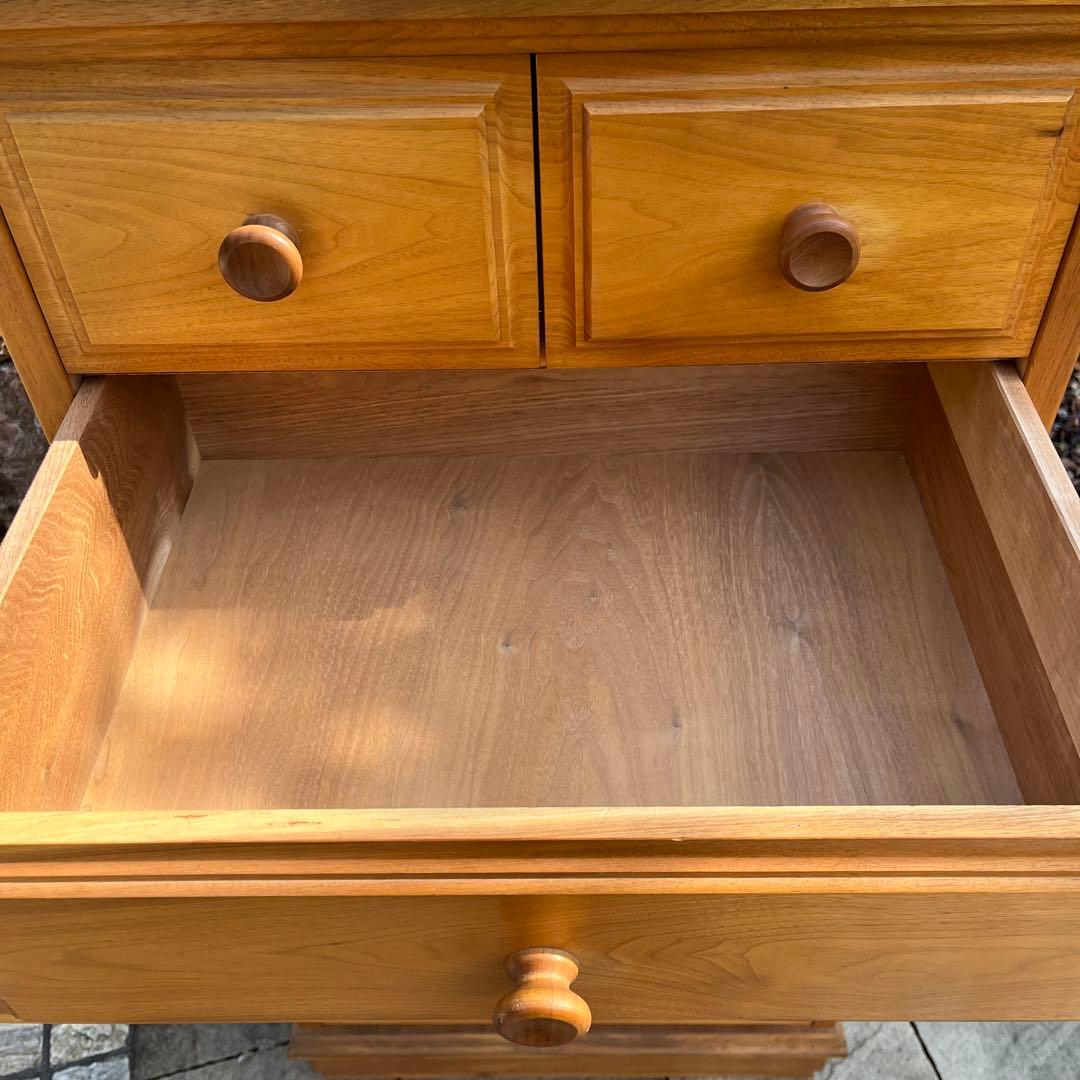 古家具 エルザ ワールドファーニチャー 6段7杯