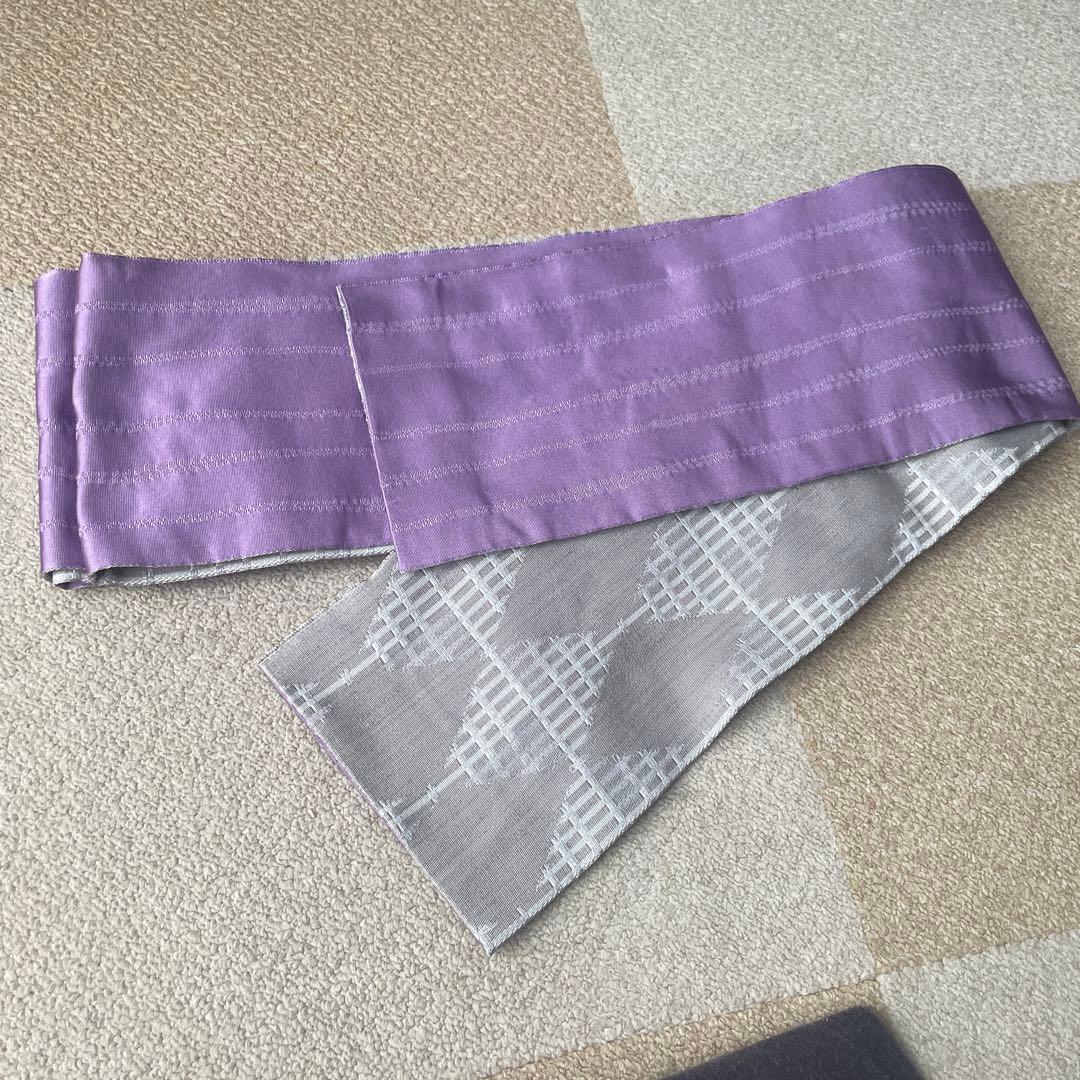 きものやまと キモノバイナデシコ 浴衣　帯　セット　モダン　ストライプ　ボーダー