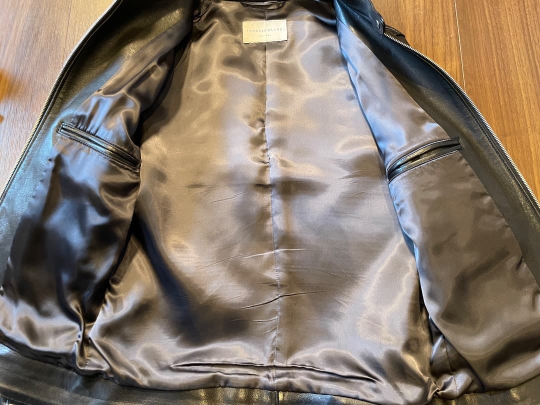 TOMORROWLAND シングルレザーライダースジャケット サイズS