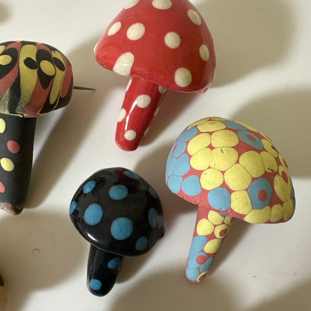 萩焼　金子司　カネコツカサ　きのこ　11点セット