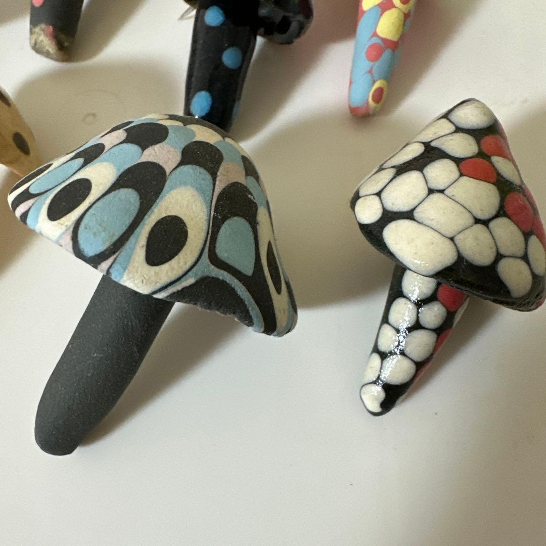 萩焼　金子司　カネコツカサ　きのこ　11点セット