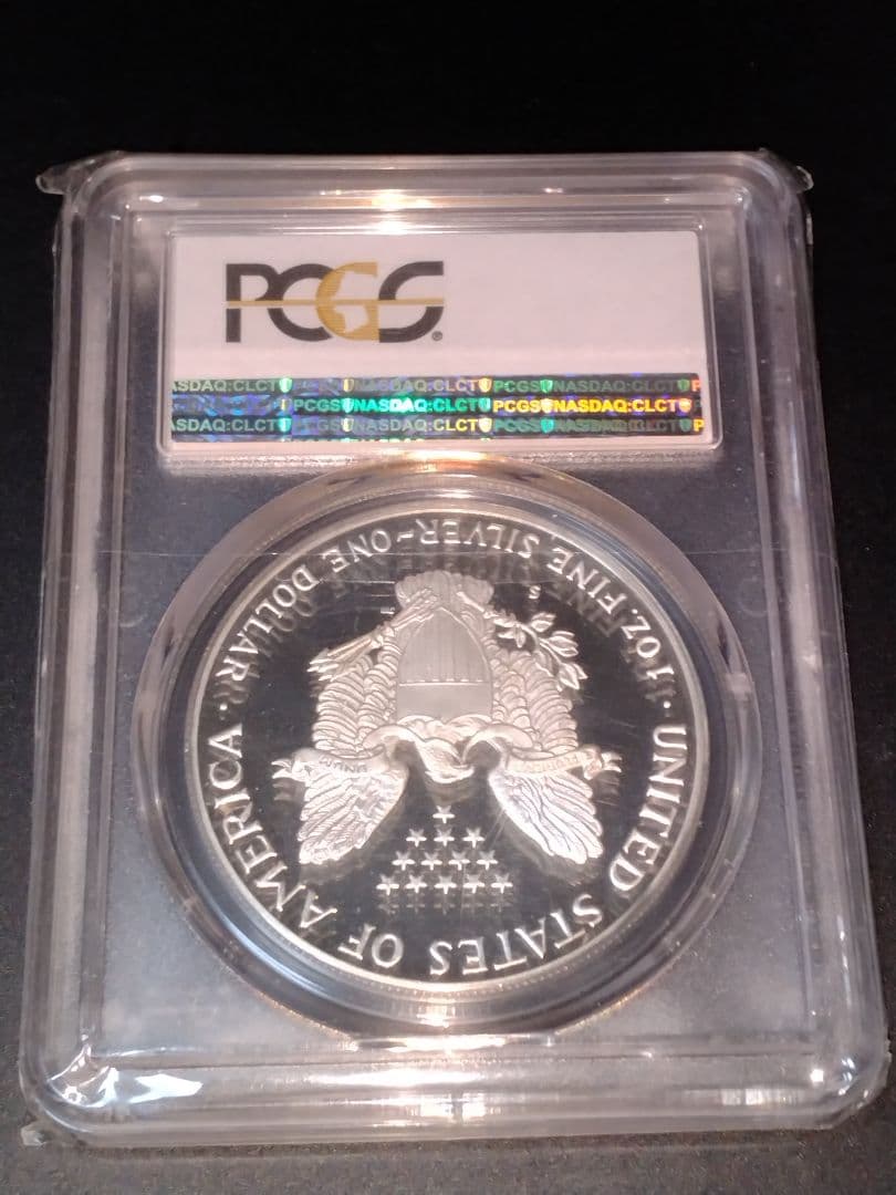1986年 イーグル銀貨 PR69 PCGS 初年度発行　プルーフ　準最高鑑定
