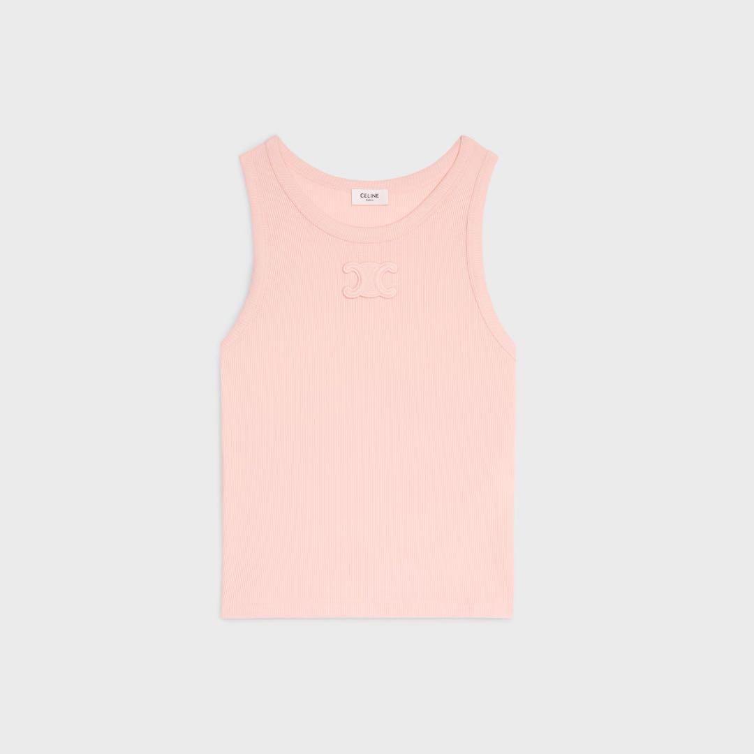 セリーヌ　トリオンフ タンクトップ / リブ編みシルクジャージー