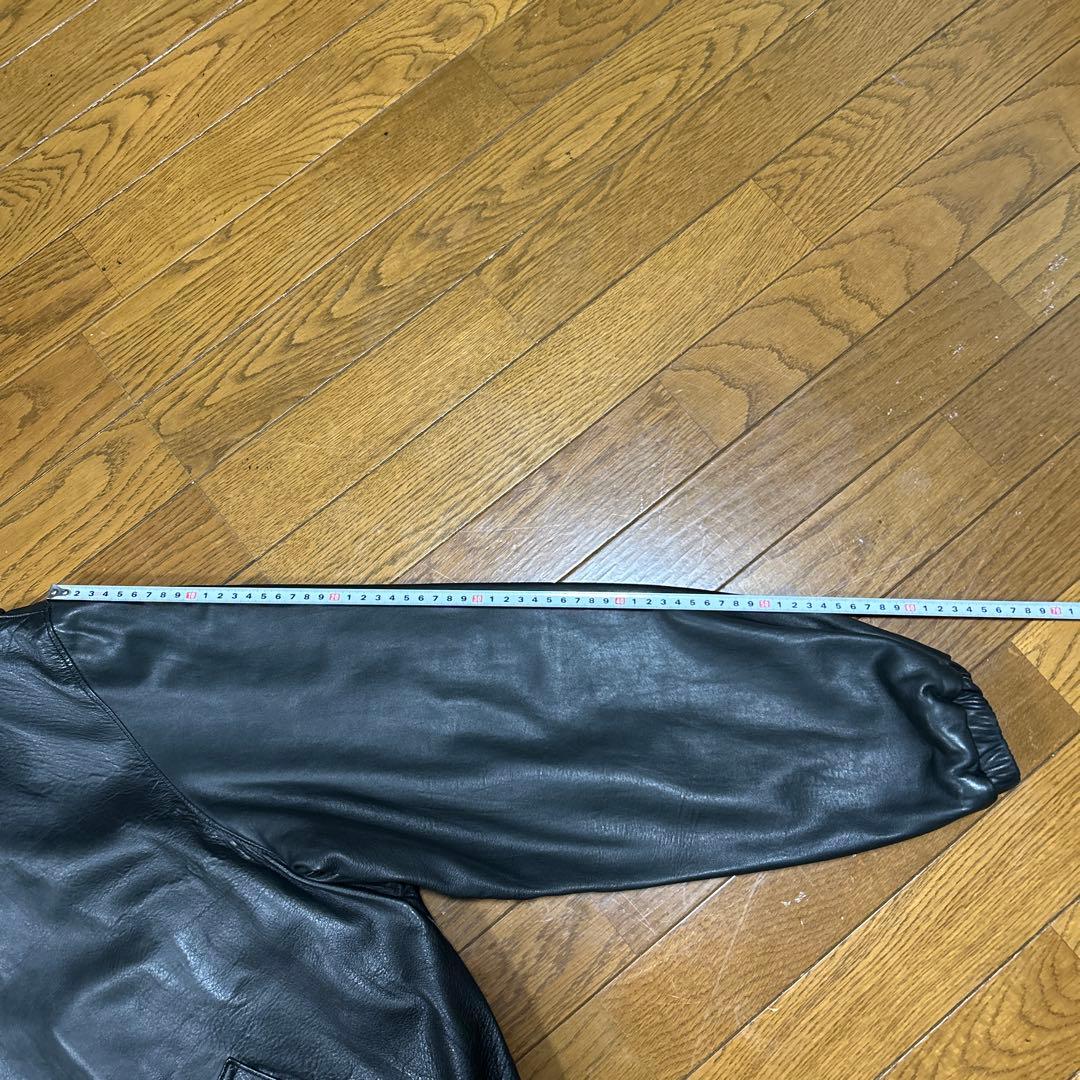 ポルトガル製XL ポロラルフローレン レザースイングトップジャケット ポニー無し