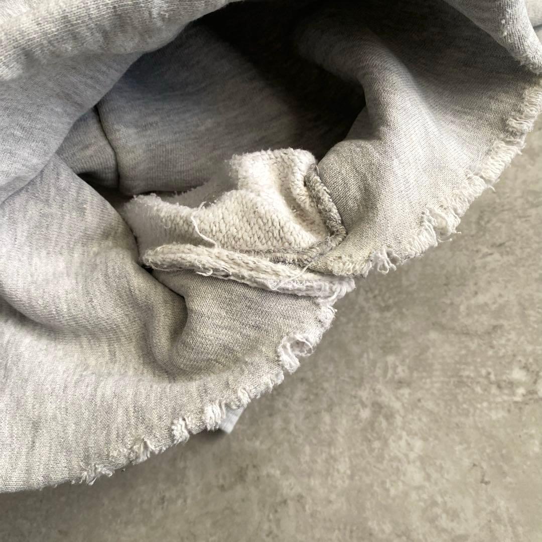 悶絶80sチャンピオン染込みウイングフット4段リバースウィーブUSA製パーカーL