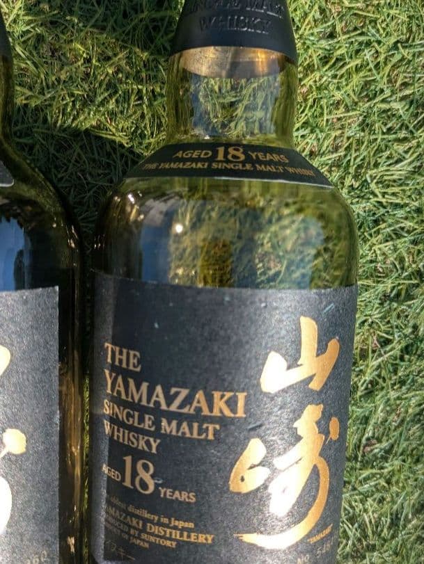 山崎 18年 シングルモルトウイスキー 空瓶５本