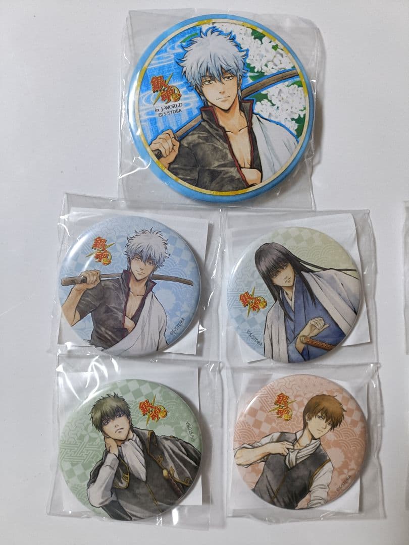 銀魂 J-WORLD 花鳥風月 花鳥賞 大団円 春夏賞 缶バッジ 10点セット