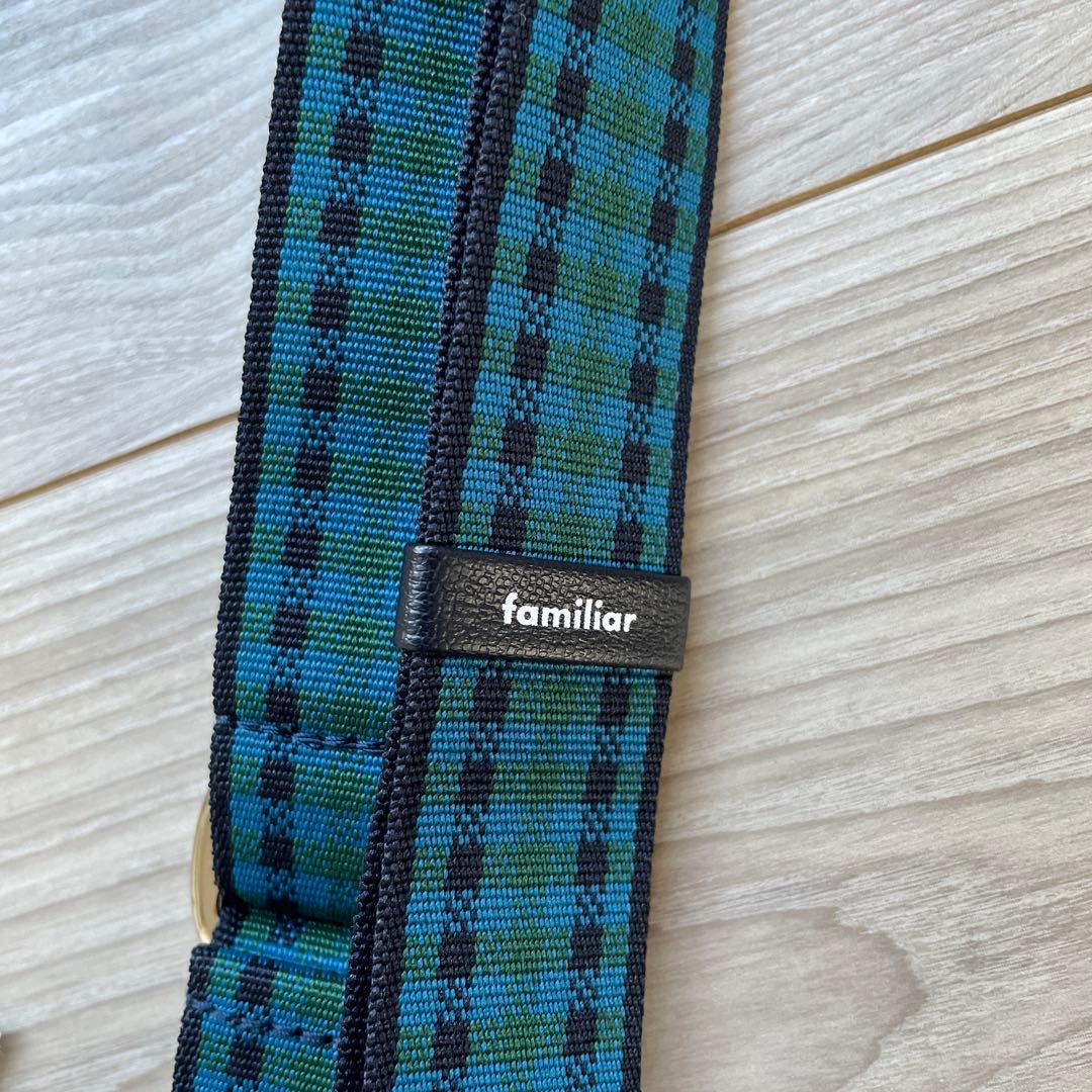 【美品】ファミリア　familiar スマホショルダーストラップ