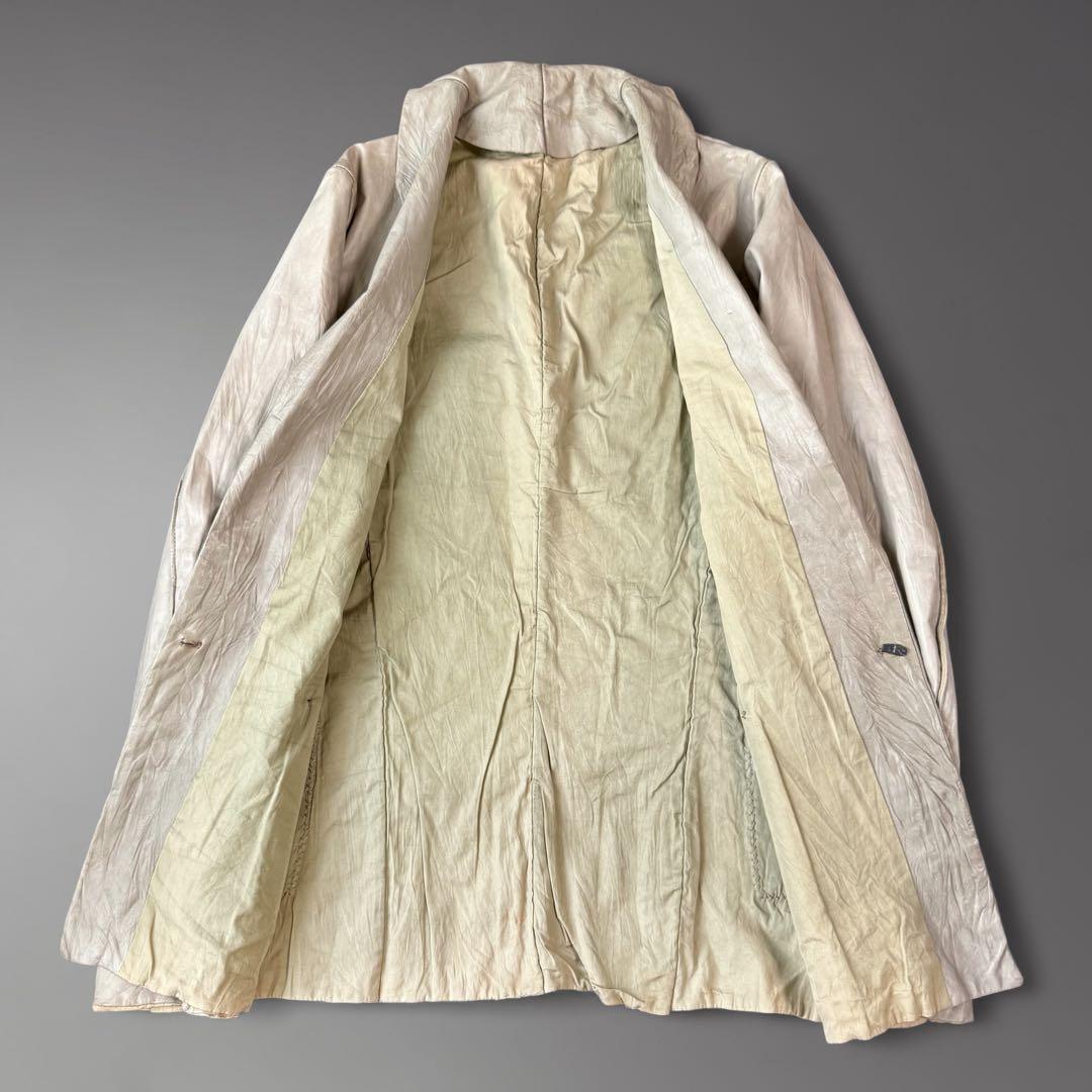 m.a+ ウォッシャブル レザーテーラードジャケット