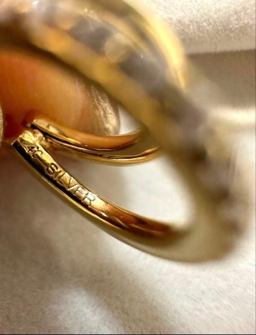 4℃ イエローゴールド　ピアス