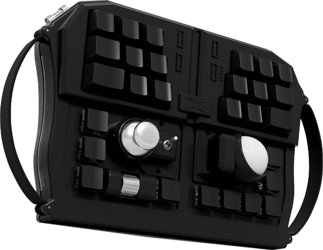 GraBSHELL キーボード 変形キーボード ブラック