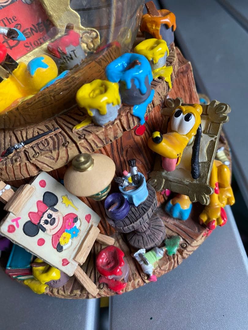 ディズニー　オルゴール付スノードーム　ミッキーマウス レア