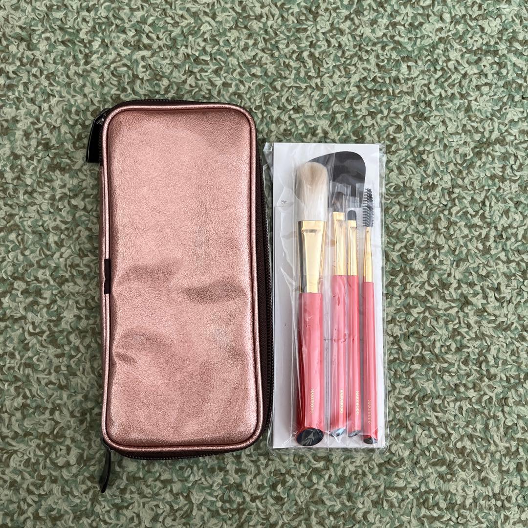 白鳳堂　メイクブラシセット ローズゴールドケース