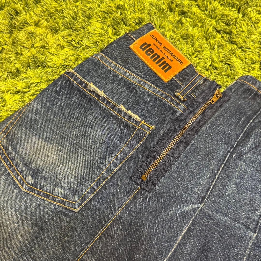 希少 人気 ジュンヤワタナベ 変形 デニムスカート ドッキング