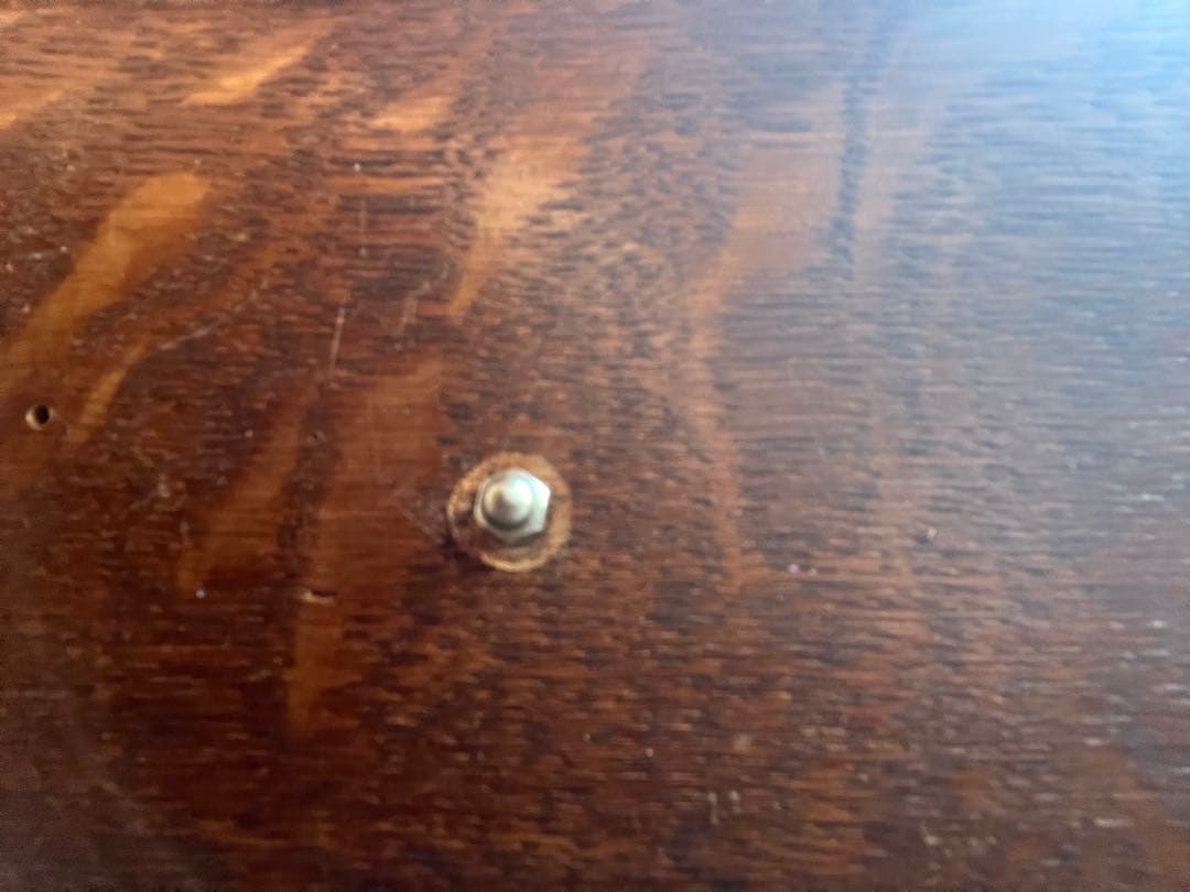 英国 アンティーク家具 ライティングビューロー オーク 1920年代 真鍮