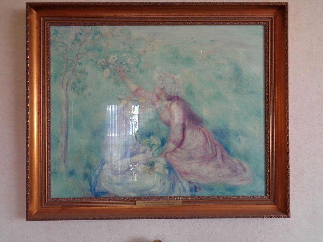 ルノアール絵画　レプリカ　額縁入り