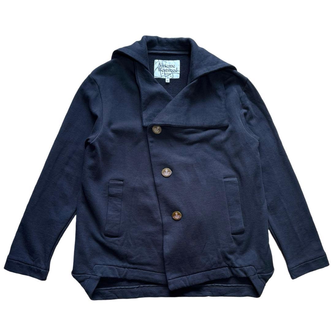 スウェットブルゾン Vivienne Westwood MAN 46 黒 古着