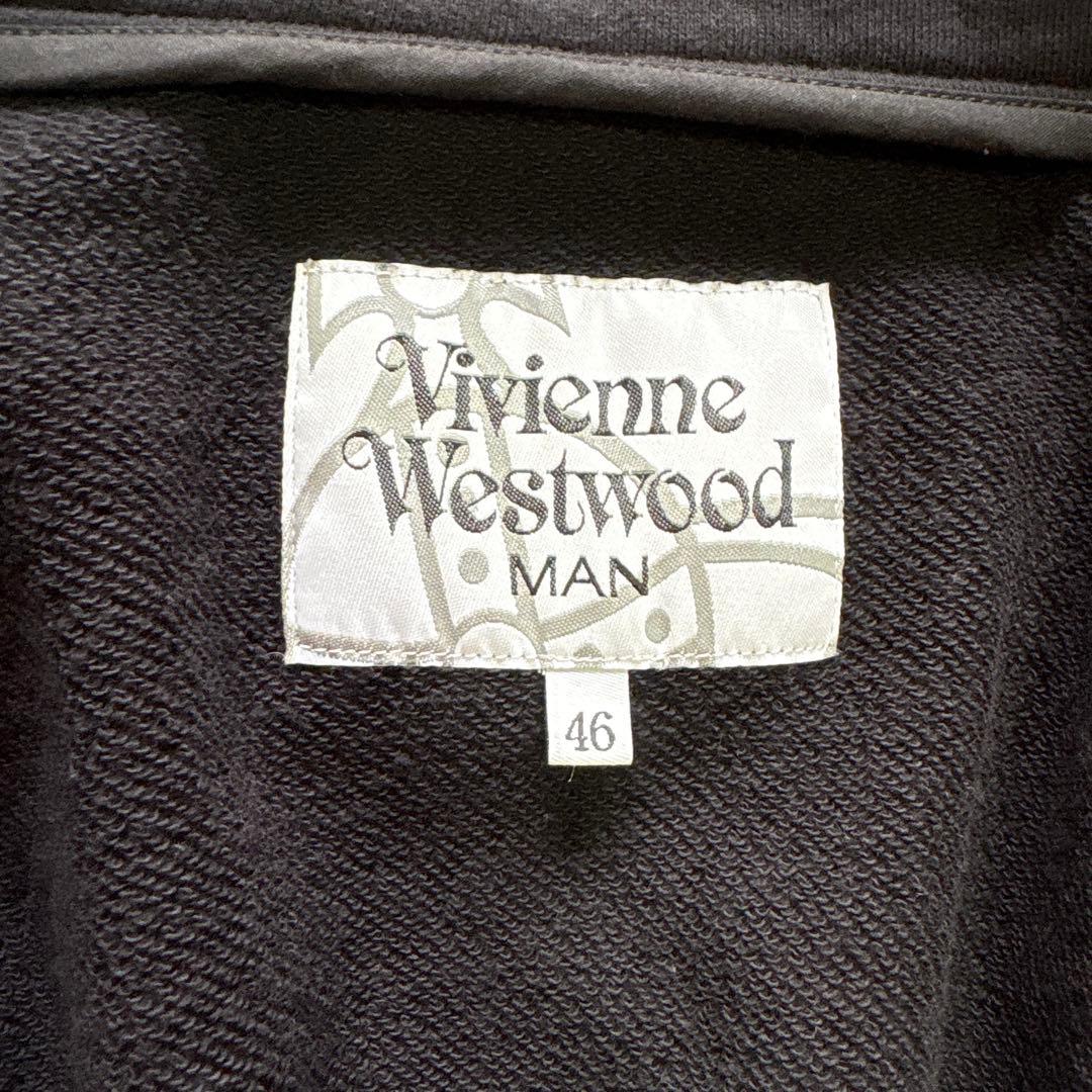 スウェットブルゾン Vivienne Westwood MAN 46 黒 古着