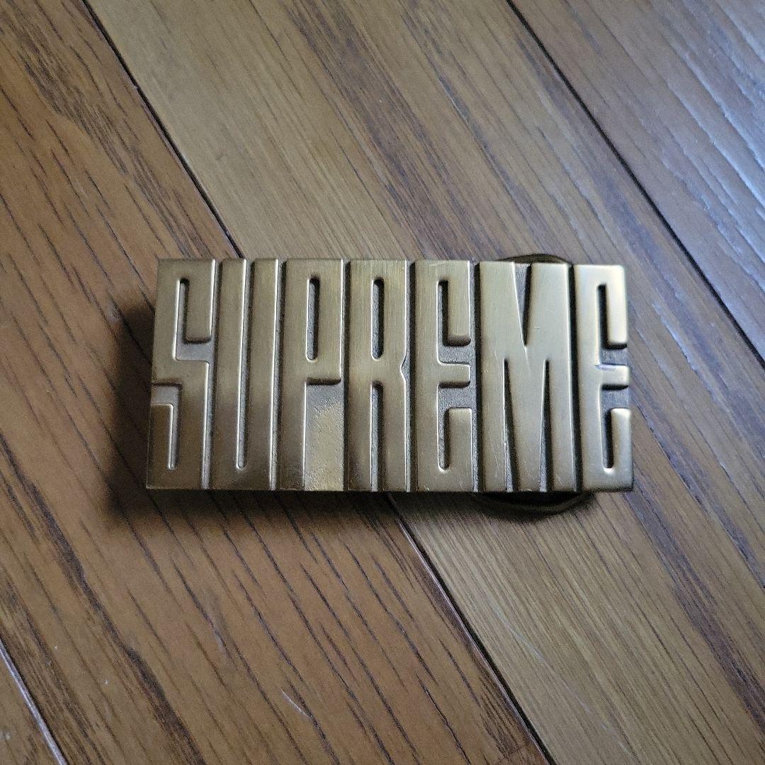 Supreme ゴールド ベルトバックル