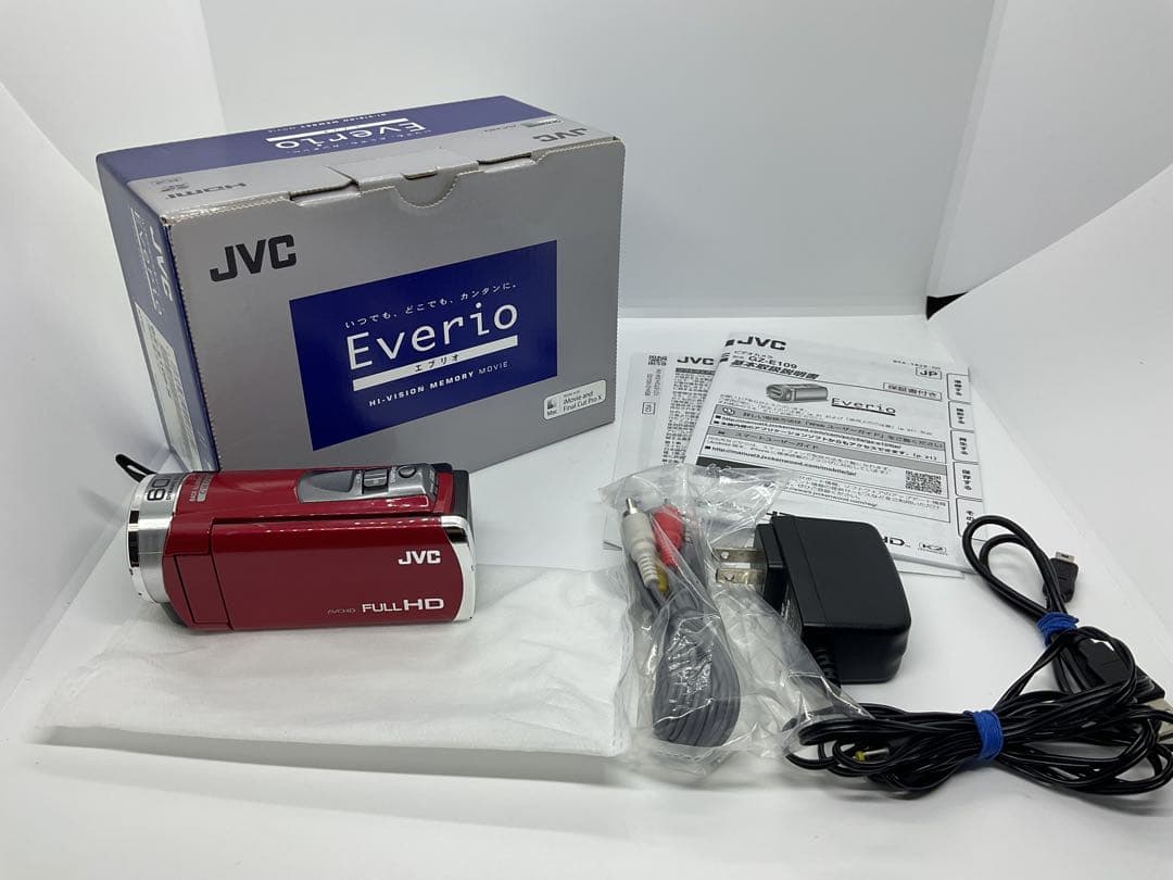 JVC ビデオカメラ Everio GZ-E109-R（レッド）