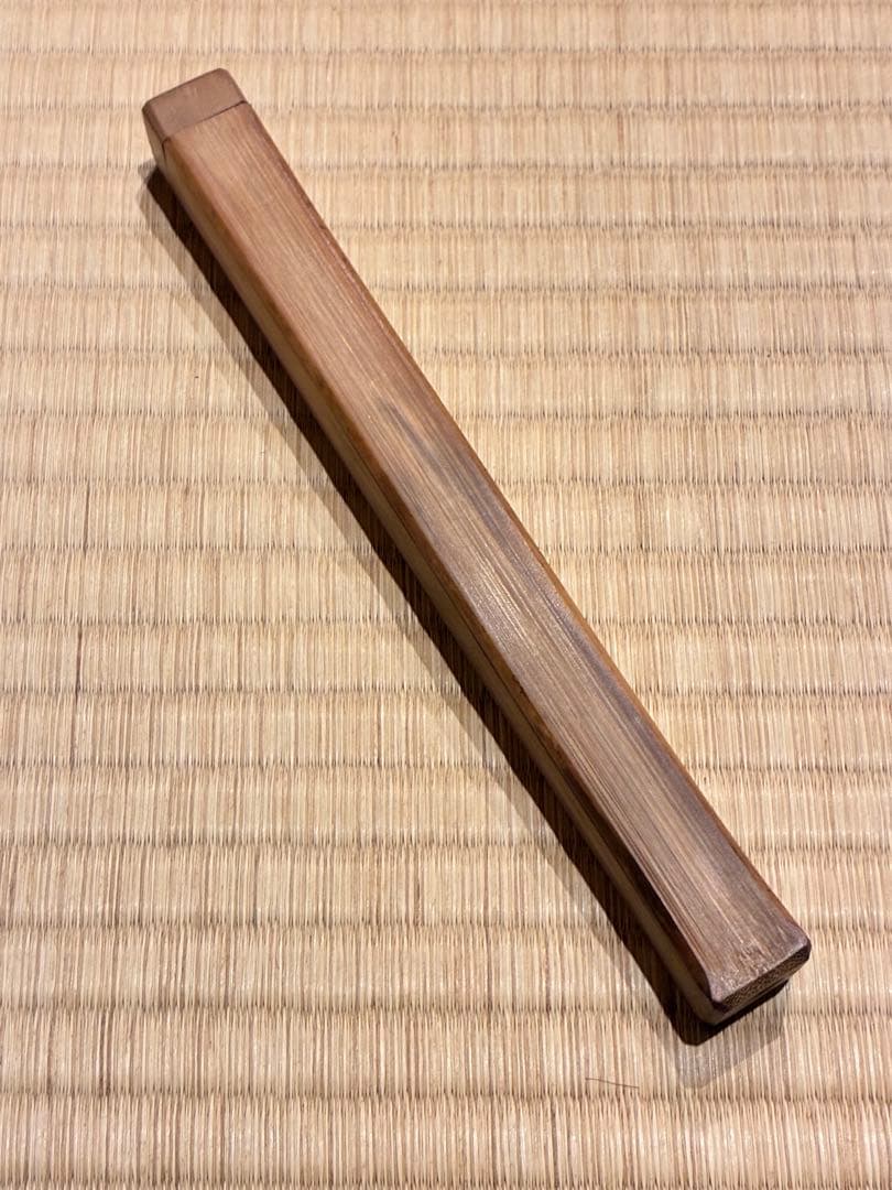 茶道具　節なし（げ）茶杓　16.5cm　時代物