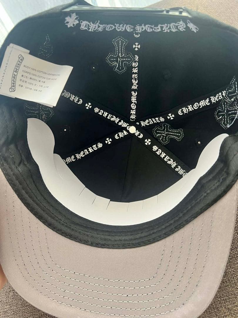 帽子 Chrome Hearts Black Cross Patch Cap.