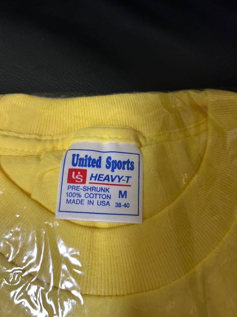 未開封　ローリングストーンズ　Ｔシャツ　ヴィンテージ　黄色　ツアーＴ