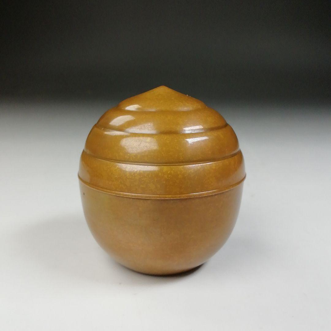 Ｔ６９３　香合　『唐銅　宝珠香合』『大西清右衛門美術館』　共箱　茶道具