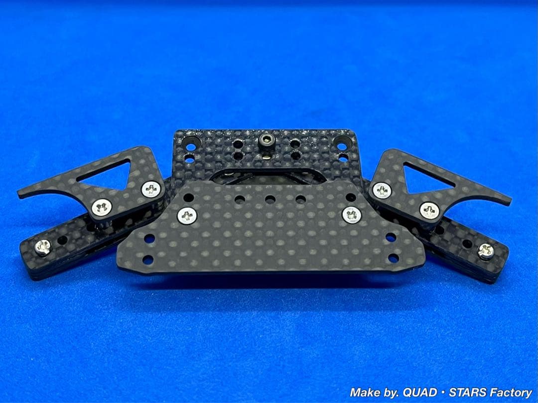 【ミニ四駆・MS用】2軸ATピボット＋フロント提灯＋1軸アンカー　フルカーボン