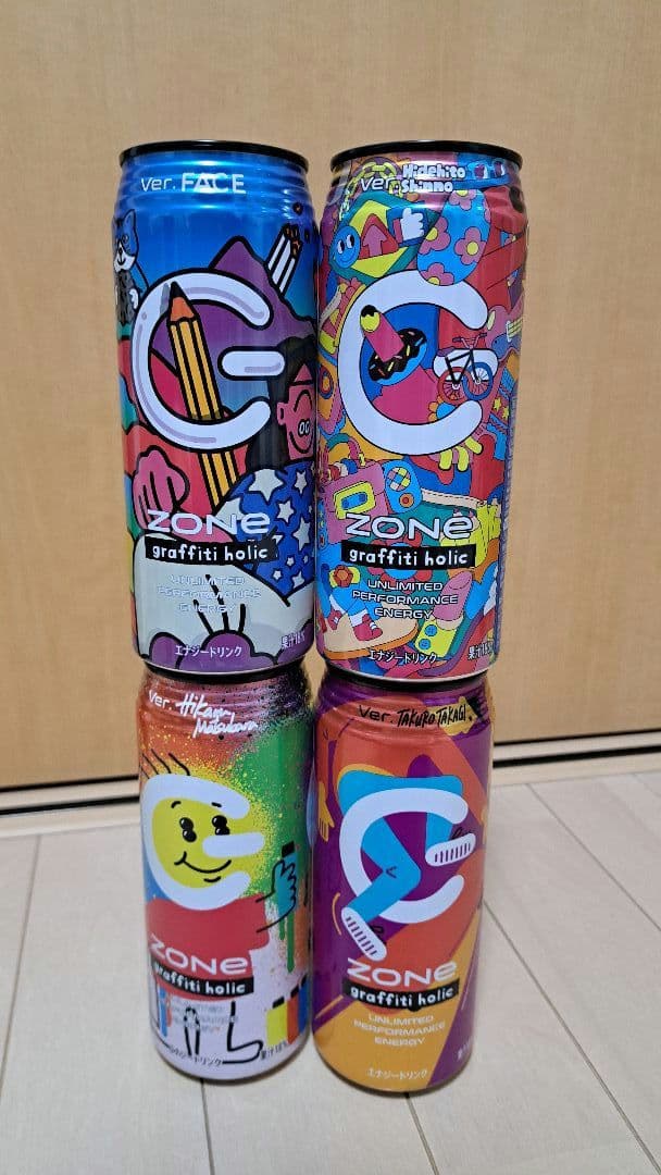 エナドリ ZONE 空き缶 β空き箱 ホロライムソーダ モンスターapexコラボ