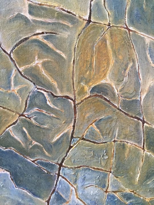 油絵　抽象　オリジナル