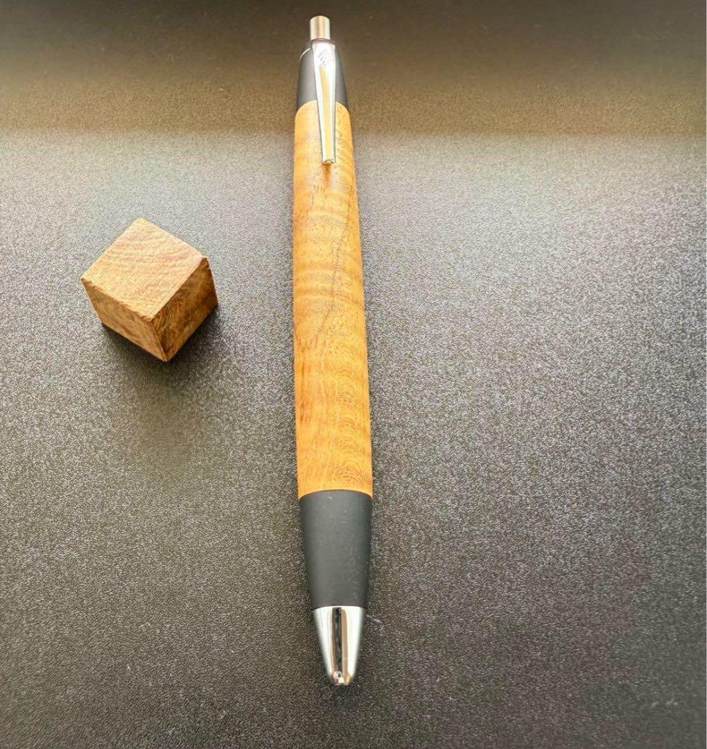 野原工芸 スタンダードボールペン カーリーチーク杢