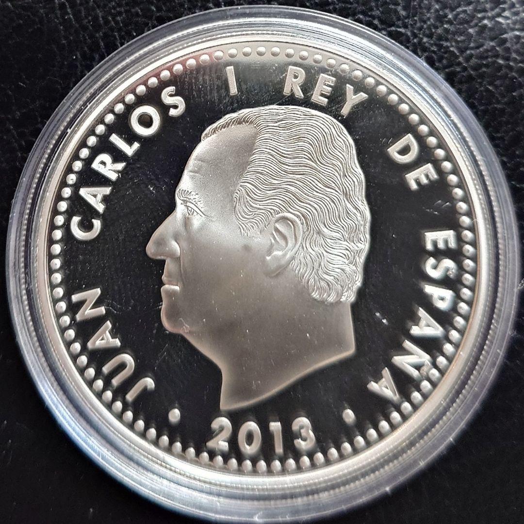 2013年 スペイン銀貨 10ユーロ 慶長遣欧使節団400周年記念銀貨SV925