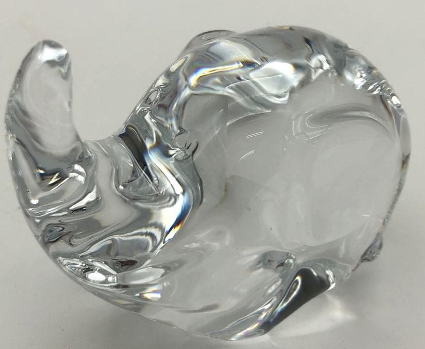 Baccarat クリスタルガラス 象の置物 r