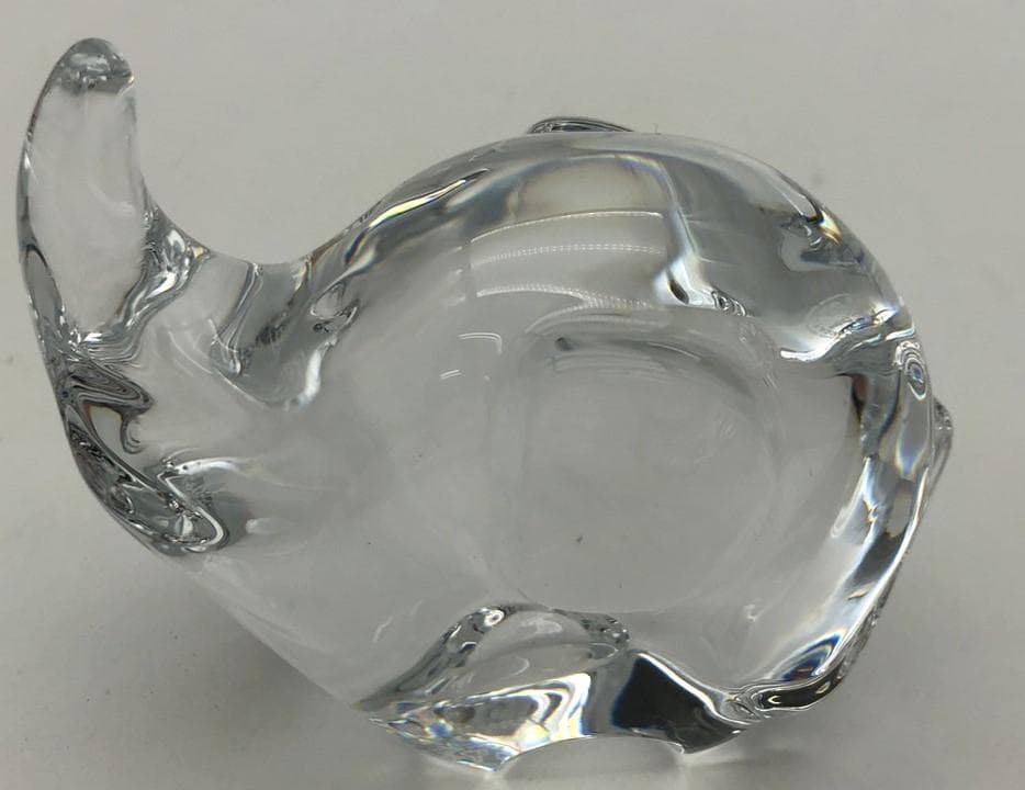 Baccarat クリスタルガラス 象の置物 r