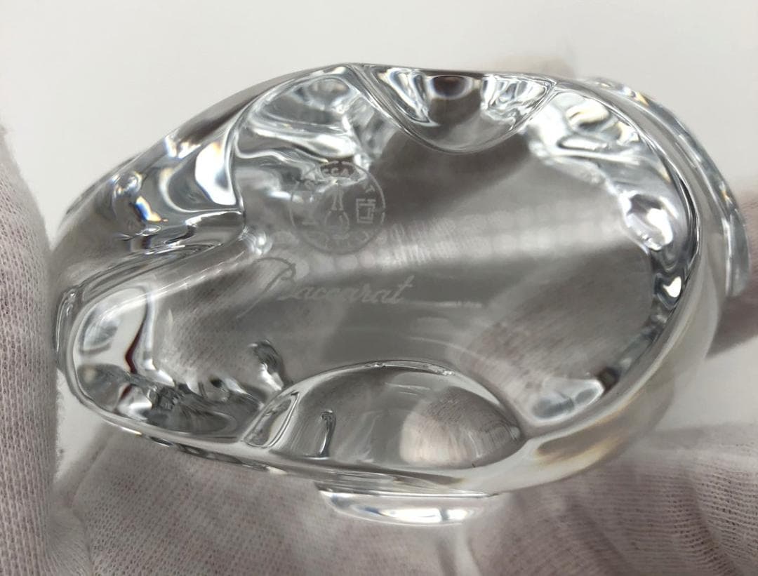 Baccarat クリスタルガラス 象の置物 r