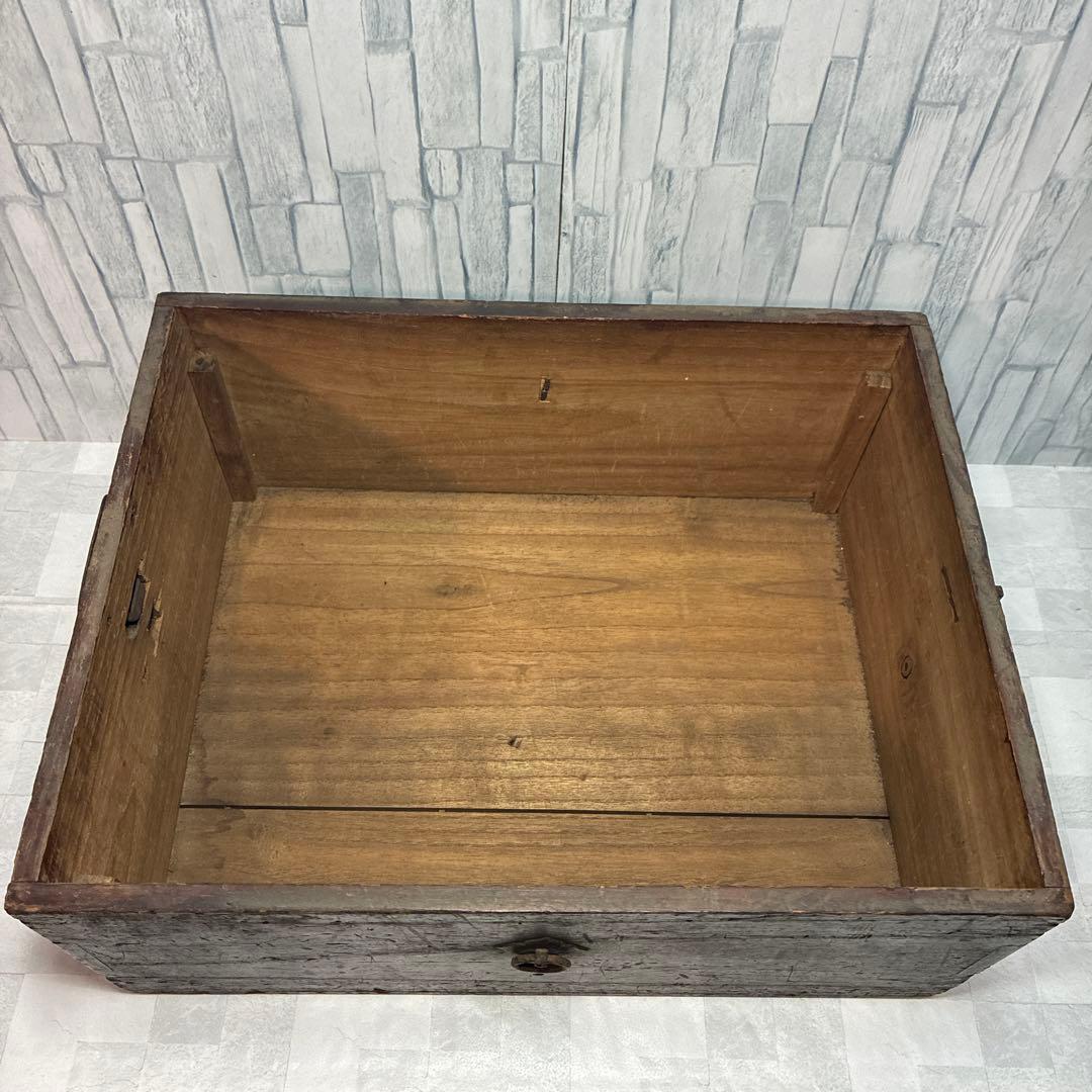 古道具 小物入れ 引出し 骨董 明治 当時物 時代物 木製 レトロ 鍵なし