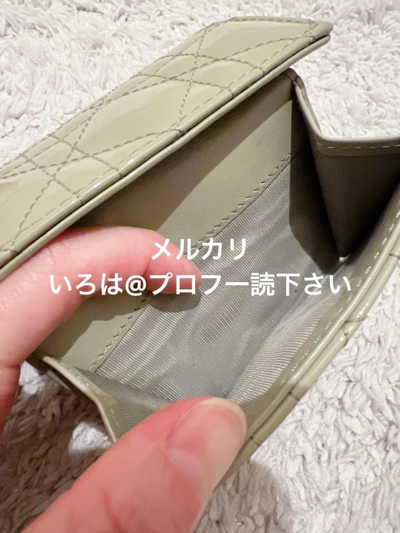 デ*ア様 【日本限定色】Dior レディディオール ロータスウォレット 折り財布